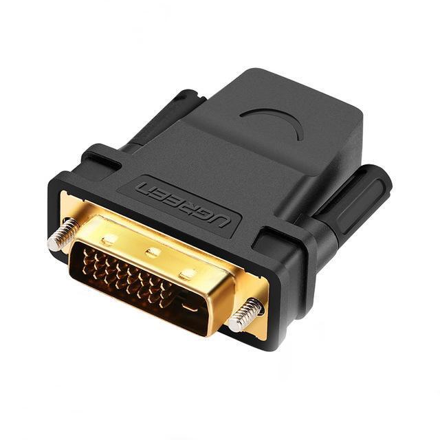 shopping כבלים וחיבורים Ugreen 20124 HDMI Female to DVI 24+1 Male Adapter 1080P HDTV Converter DVI Connector for PC PS3 Projector TV Box