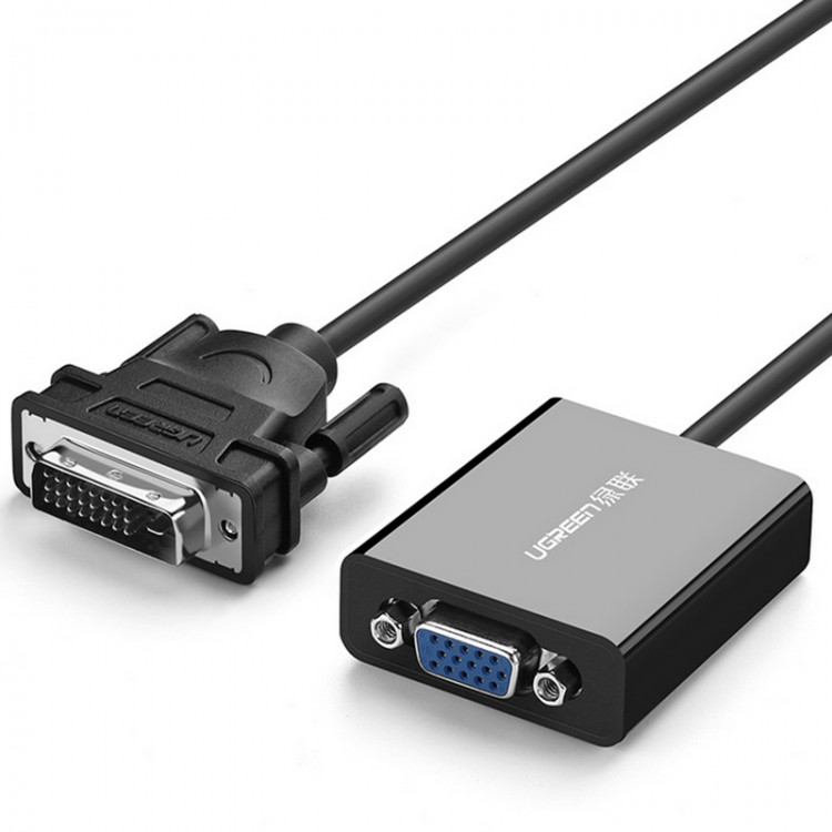 shopping כבלים וחיבורים UGREEN MM108 DVI(24+1) Male to VGA Female 1080P HDTV Converter DVI Video Adapter Cable