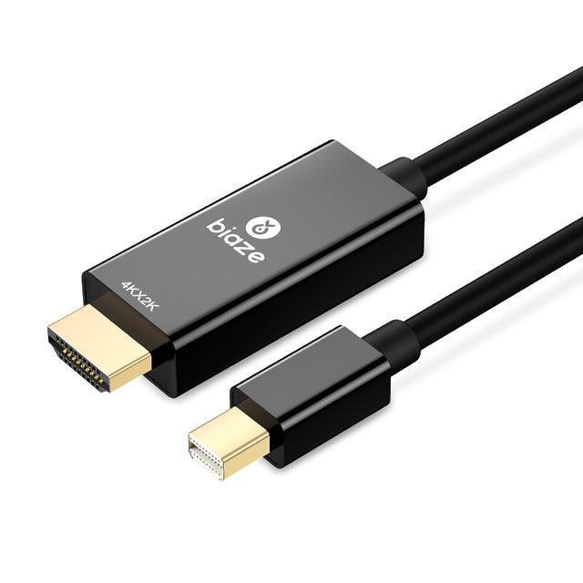 shopping כבלים וחיבורים Biaze 4K Mini DP to HD Adapter 1.8M 3M Video Cable Display Port Converter HD Adapter For Laptop Projector Black
