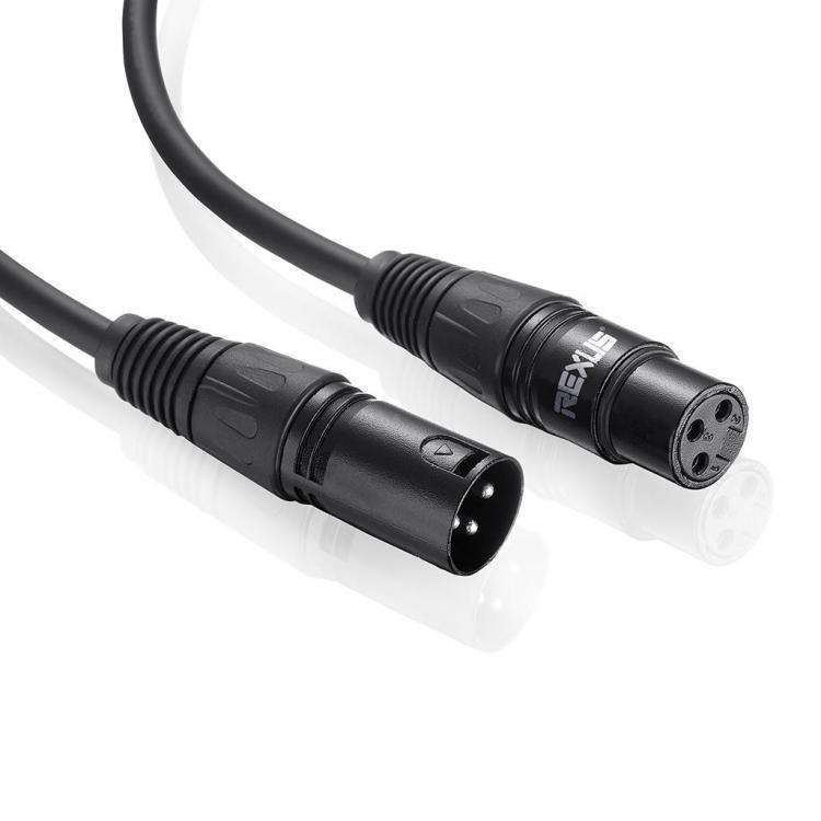 shopping כבלים וחיבורים REXLIS 1.8/ 3M XLR 3-Pin Male to XLR 3-Pin Female Microphone Audio Cable