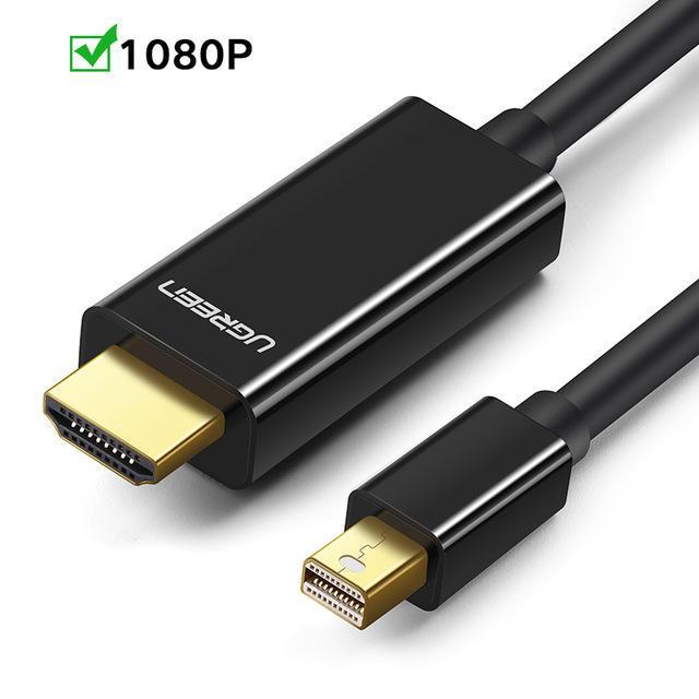 shopping כבלים וחיבורים Ugreen Mini DP to HDMI Cable 4K Thunderbolt 2 HDMI Converter Video Cable For MacBook Air 13 Chromebook