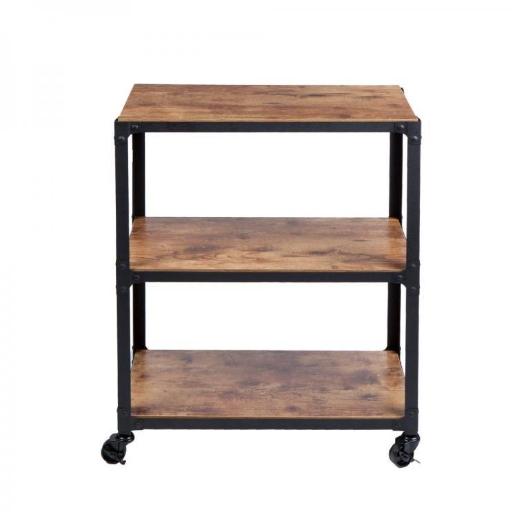 shopping רהיטים למשרד Wooden 3 Layers Multifunctional Bathroom Kitchen Living Room Bookshelf Flower Stand Utility Shoes Storage Shelf