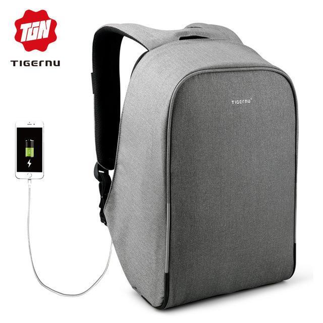 shopping תיקי לפטופ Tigernu 15.6 inch Anti-theft Laptop Bag with Rain Cover Casual Hard Shell Business Unisex Backpack