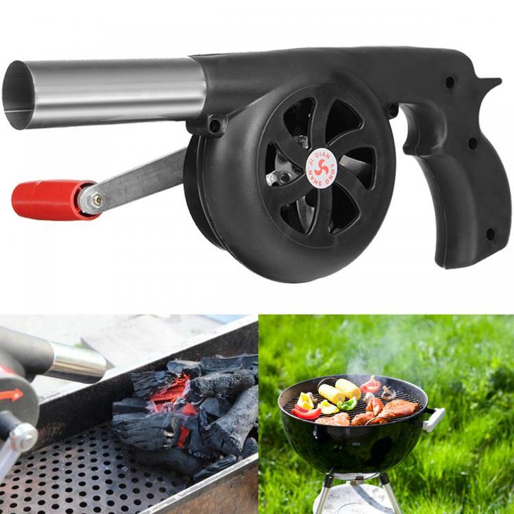 shopping קמפינג וטיולים BBQ Charcoal Grill Beads Fire Starter Powerful Fan Blower Large Hand Crank