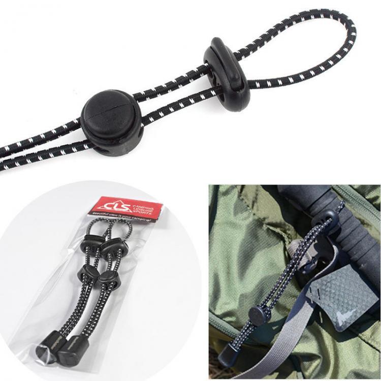 shopping קמפינג וטיולים 2pcs Outdoor Backpack Mountaineering Climbing Stick Rope Clip Buckle Fixed Buckle Elastic Rope Bundle Buckle Sling Elastic Tail Ro