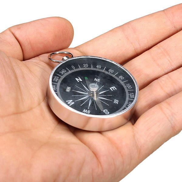 shopping קמפינג וטיולים 44mm Metal Compass Aluminum Shell With Key Ring Compass