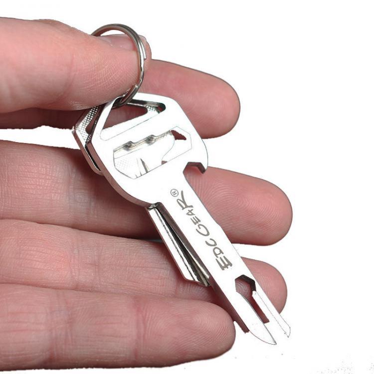 shopping קמפינג וטיולים IPRee&trade; 3 In 1 EDC Pocket Key Tool Stainless Steel Bottle Opener Rope Cutter Combination Kit