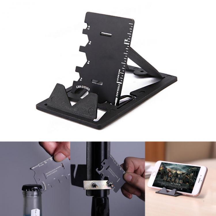 shopping קמפינג וטיולים IPRee&reg; 3 In 1 EDC Mini Card Cutter Multifunctional Folding Phone Holder Bracket Bottle Opener Tool Kits