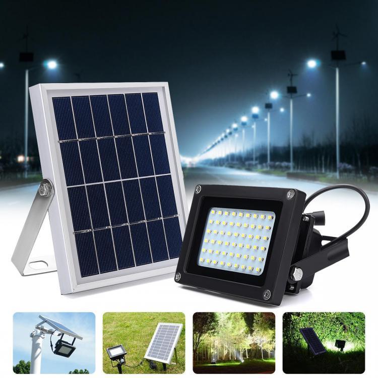 shopping קמפינג וטיולים 54 LED Solar Light Outdoor Waterproof Sensor Security Flood Lamp Dusk-to-Dawn Lantern