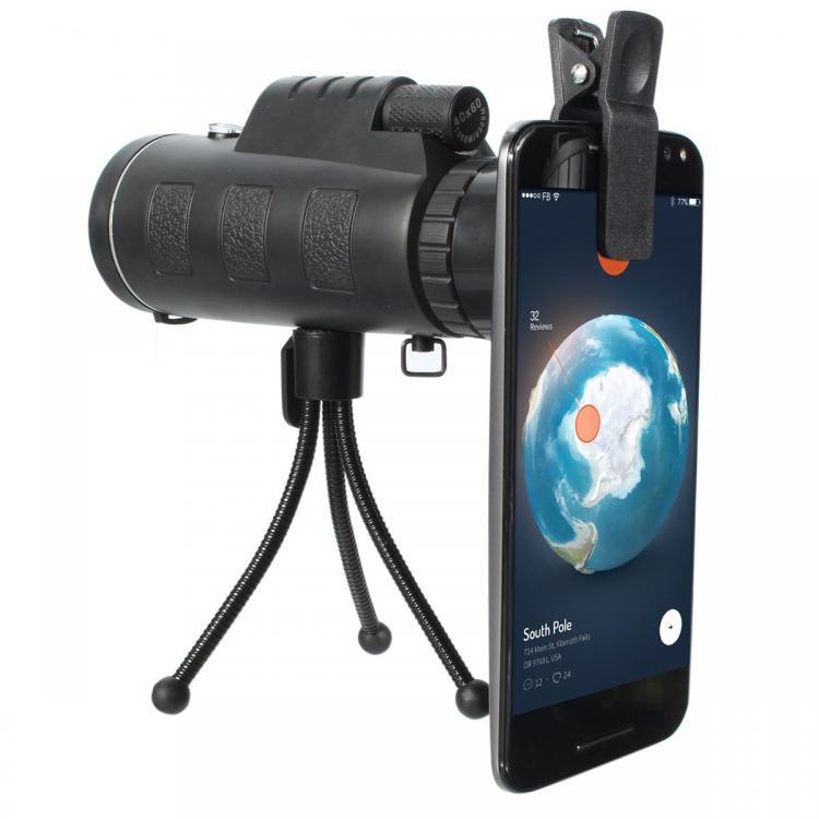 shopping קמפינג וטיולים IPRee&trade; 40x60 Outdoor Travel Portable Monocular HD Clear Vision Optic BAK4 Telescope With Compass