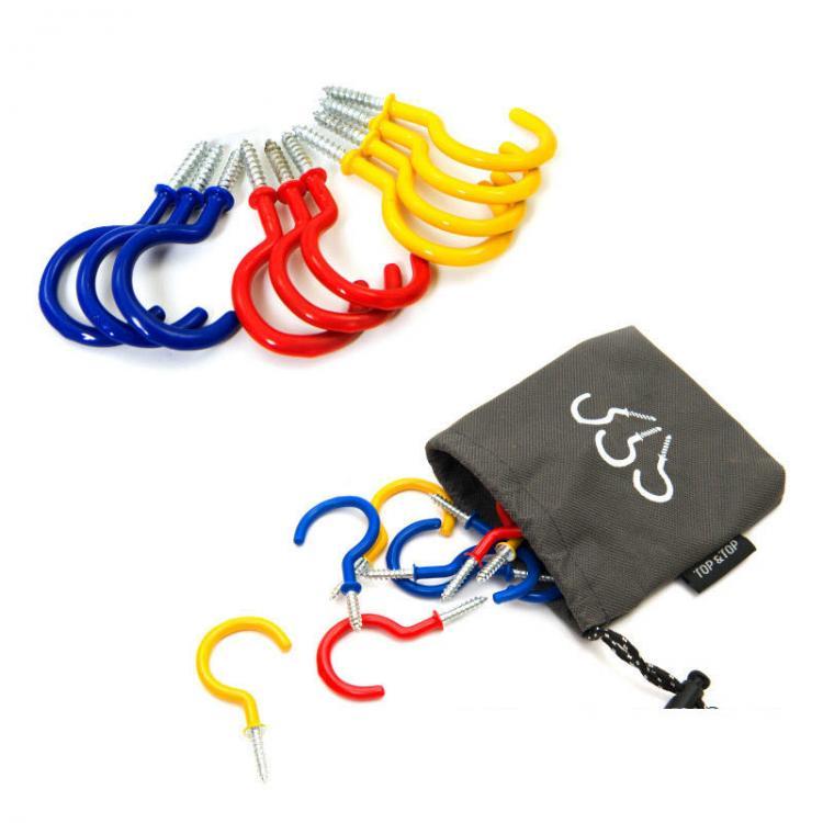 shopping קמפינג וטיולים 1PCS Spiral Tent Peg Hook Camping Canopy Deck Board Fixing Screw Spike Nail