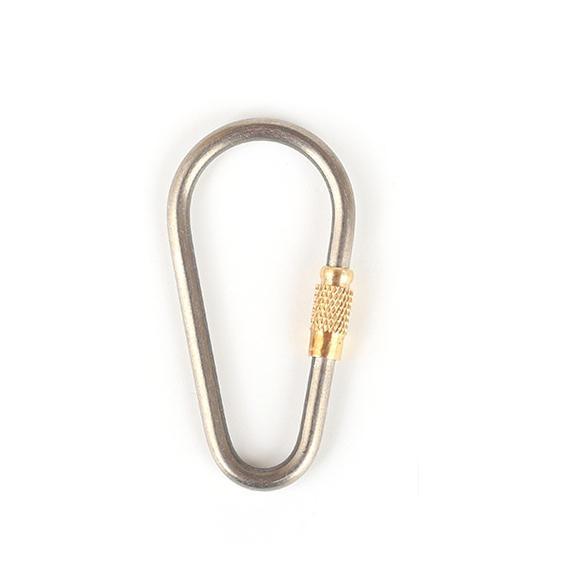 shopping קמפינג וטיולים Titanium Key Chain Carabiner Screw Lock Bottle Hook Buckle Hanging Padlock Key Chain Camping Hiking