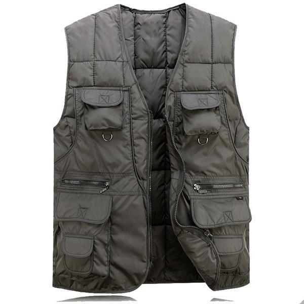 shopping קמפינג וטיולים Men Tactical Functional Multi Pocket Outdoors Warm Vest