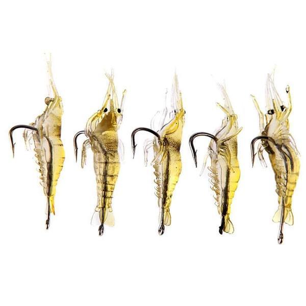 shopping ציוד דיג וציד ZANLURE 10pcs 4cm Shrimp Fishing Lure Fishing Soft Prawn Lure Bait