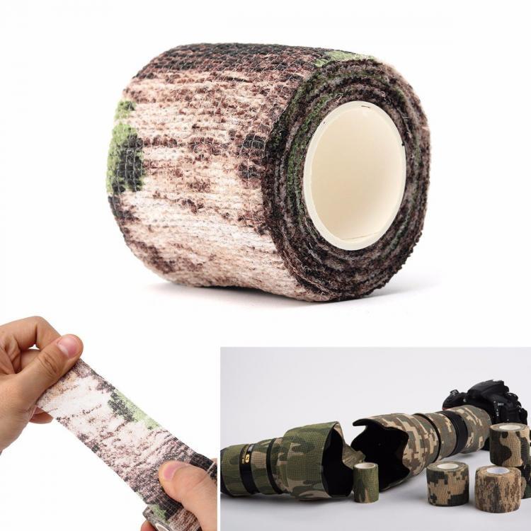shopping ציוד דיג וציד 5CM X 4.5 Military Camouflage Camo Tape Stealth Wrap Hunting Camping Waterproof