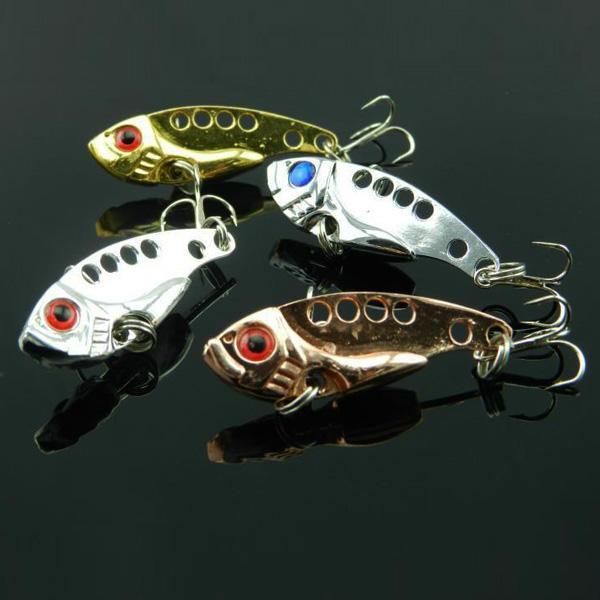 shopping ציוד דיג וציד 3PCS Vib Swimbait Metal Fish Lure Hook Hard Bait