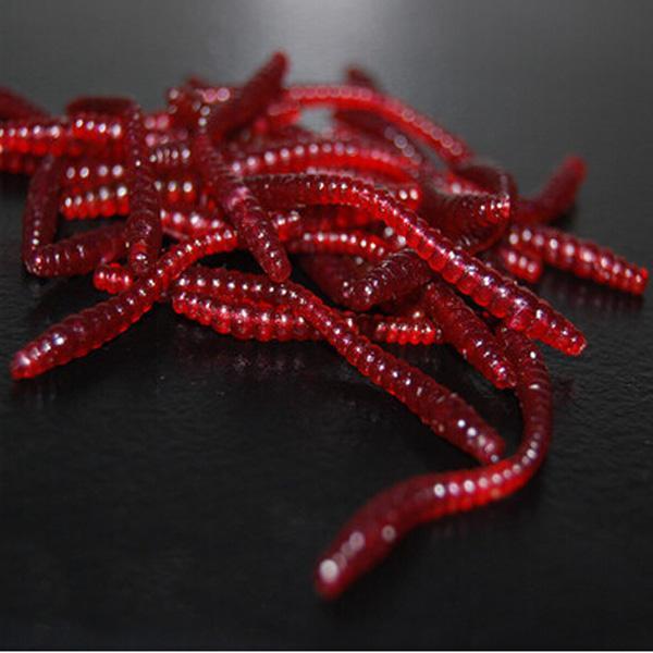 shopping ציוד דיג וציד 1pc Soft EarthWorm Fishing Lures Silicone Plastic Red Worms Bait