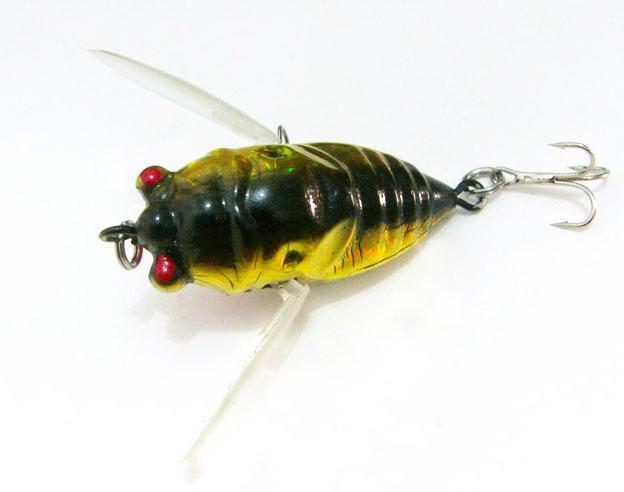 shopping ציוד דיג וציד Cicada 6g Perch Insect Lure Bait Fishing Lifelike Bait with Hooks
