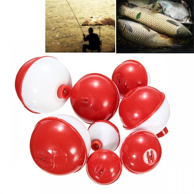 shopping ציוד דיג וציד ZANLURE 8Pcs/lot Assorted Sizes Fishing Bobber Round Floats Combo Tackle Assortment