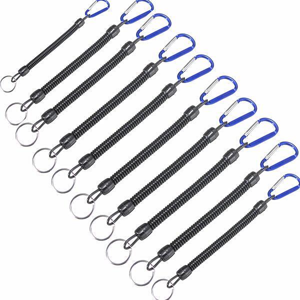 shopping ציוד דיג וציד 10pcs/lot Fishing Lanyards Boating Blue Ropes Secure Pliers Lip Grips Fish Tackle