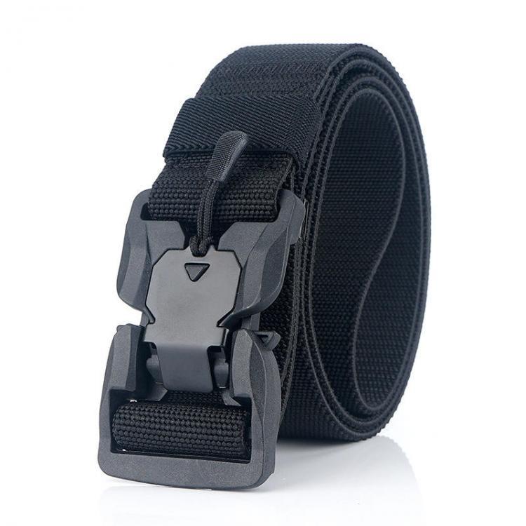 shopping ציוד דיג וציד 125cm AWMN ES19 Punch Free Magnetic + Elastic Buckle Tactical Belt Quick Release Nylon 2019 new style