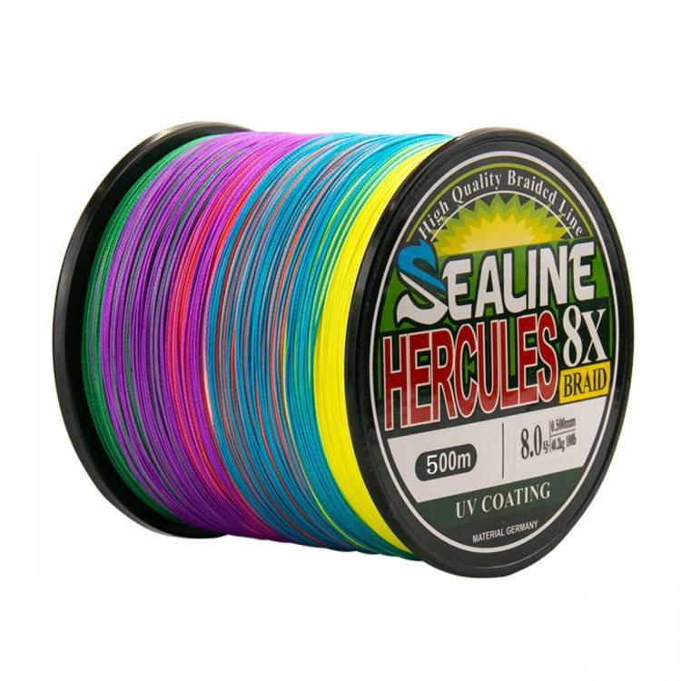 shopping ציוד דיג וציד 8 Strands Braided Fishing Line 500m Multi Color Super Strong Multifilament PE Braid Line 10LB 20LB 30LB 40LB 100LB 200LB