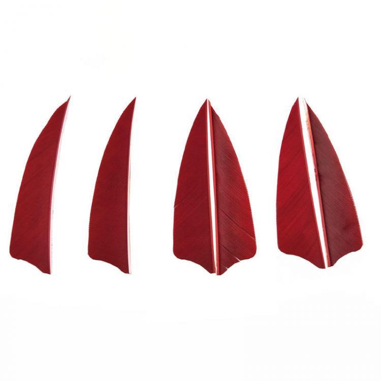 shopping ציוד דיג וציד 50pcs 4 Inch Arrow Feathers Fletching Left Or Right For Archer Archery Bow Hunting Accessories