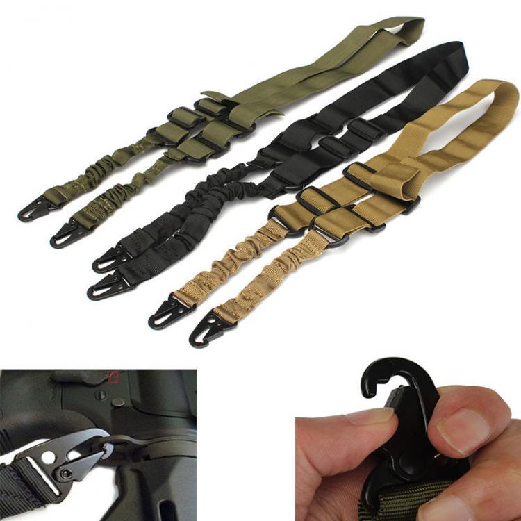 shopping ציוד דיג וציד Two Point Sling Nylon Adjustable Hunting Waist Belt Strap With Buckle Hook