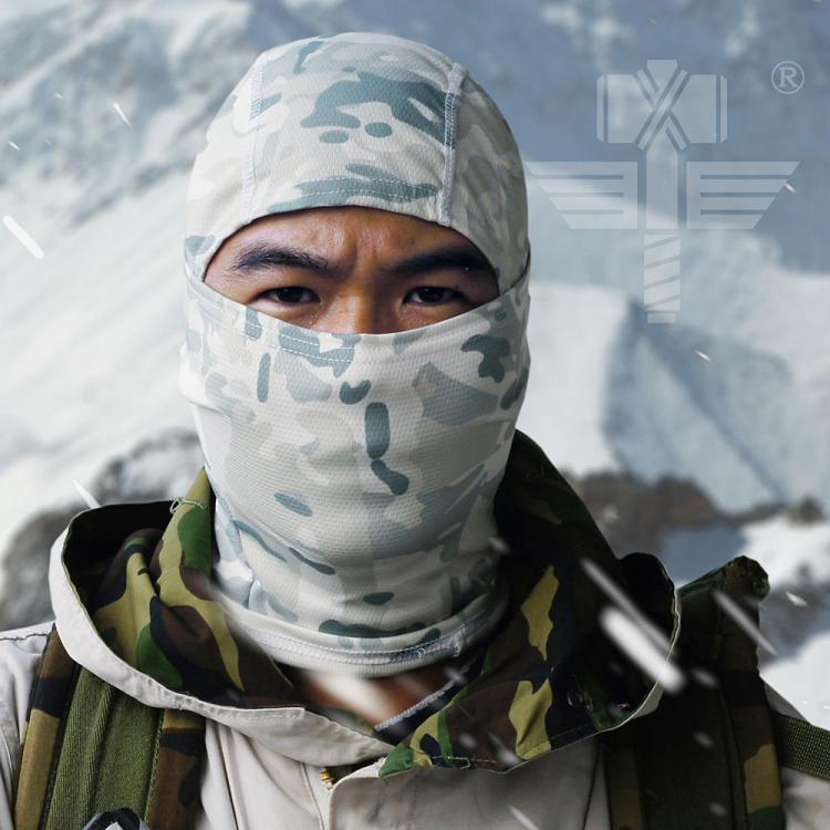 shopping ציוד דיג וציד Tactical Full Face Mask Hood Headgear Caps Camouflage Hunting Hat Winter Neck Scarf