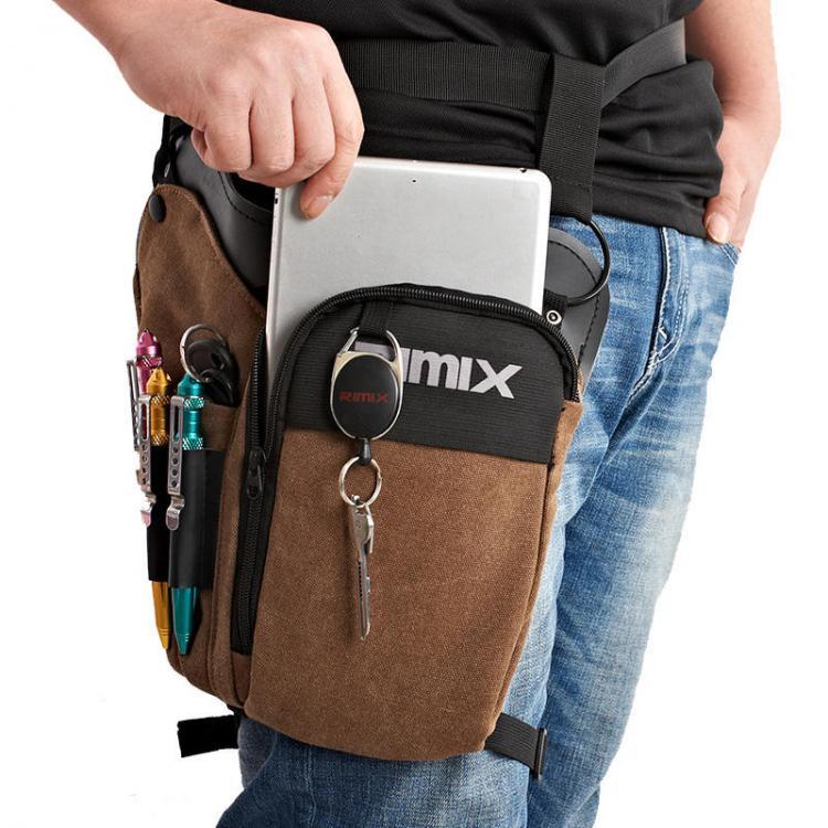 shopping ציוד דיג וציד RIMIX Multi Functional Tactical Waist Pack Waterproof Canvas Tool Bag Outdoor Cycling Fishing Bag