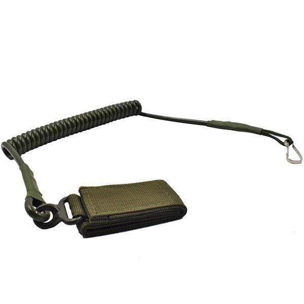 shopping ציוד דיג וציד Outdoor Climbing Spring Sling Lanyard Tactical Belt Strap Hanging Buckle For Duty Camping Security