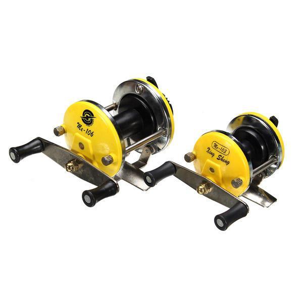 shopping ציוד דיג וציד Drum-type No Bearing Fishing Reel Spinning Reel Ice Fishing Reels
