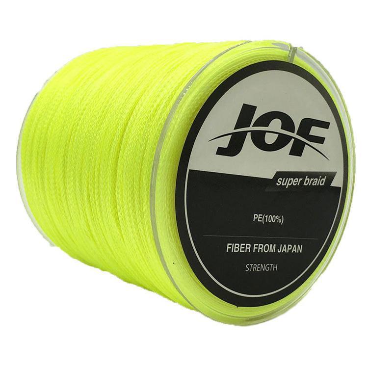 shopping ציוד דיג וציד JOF 100M PE Braided 4 Strands 18-70 LB High Sensibility Super Strong Fishing Line Sea Fishing
