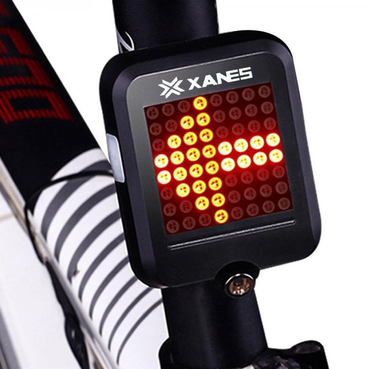 shopping אופניים, קורקינט וציוד רכיבה XANES STL-01 64 LED 80LM Intelligent Automatic Induction Steel Ring Brake Safety Bicycle Taillight with Infrared Laser Warning Wat