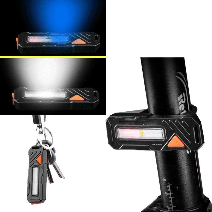 shopping אופניים, קורקינט וציוד רכיבה XANES TL06 150LM COB LED 6 Modes Bike Taillight Waterproof USB Charging Warning Light