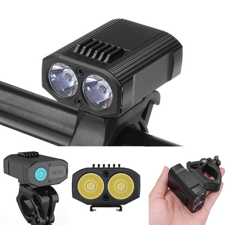 shopping אופניים, קורקינט וציוד רכיבה XANES DL14 1200LM 2XPE Bicycle Headlamp Intelligent Power Display for Xiaomi Electric Scooter E-bike USB Rechargeable Front Light