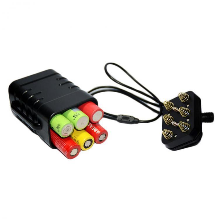 shopping אופניים, קורקינט וציוד רכיבה XANES 8.4V Bike Headlight Waterproof Plastic Battery Box 6 Section 18650 Lithium Battery Packs