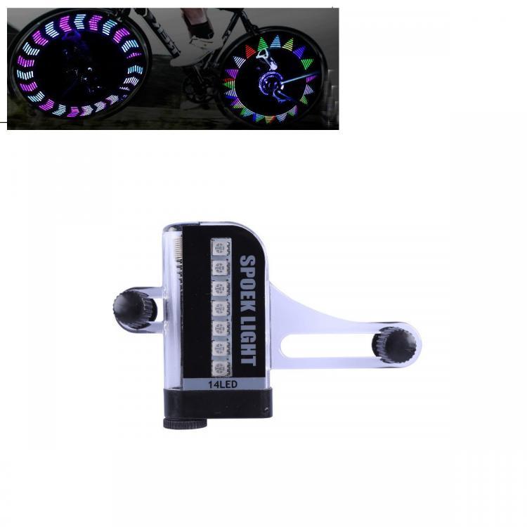 shopping אופניים, קורקינט וציוד רכיבה Bicycle Bike Cycling 14 LED 30 Patterns Wheel Light