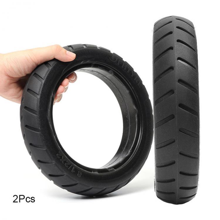 shopping אופניים, קורקינט וציוד רכיבה 2Pcs BIKIGHT Vacuum Solid Tires for Xiaomi Mijia M365 Electric Scooter Scooter