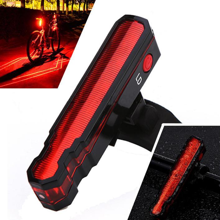 shopping אופניים, קורקינט וציוד רכיבה XANES TL12 3528LED/LD 6 Modes USB Charging IPX5 Waterproof Spider Lasers Bike Tail Light