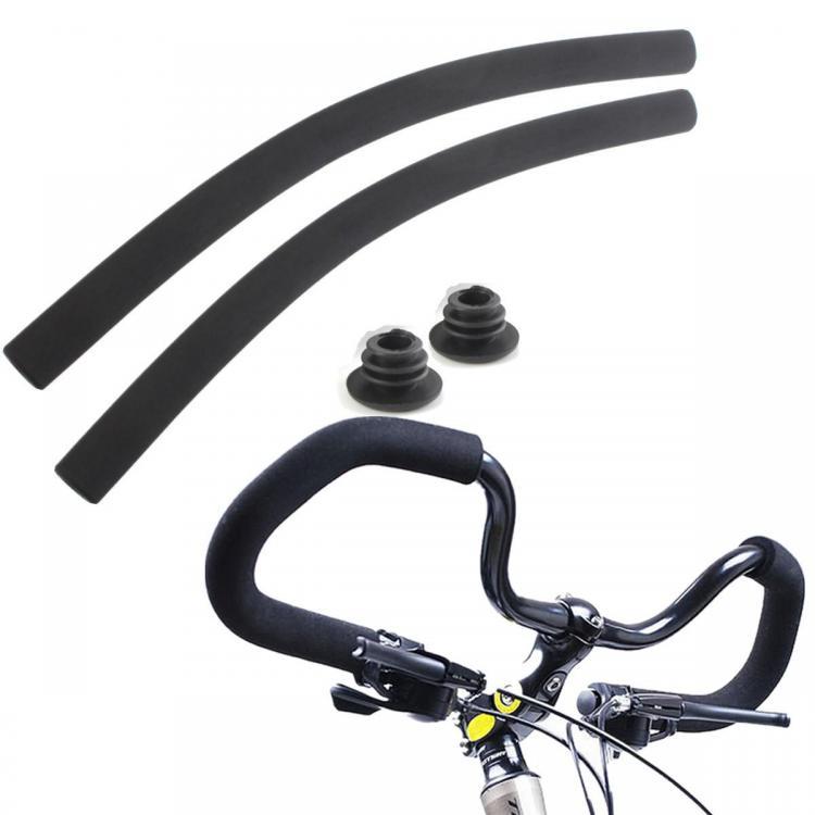 shopping אופניים, קורקינט וציוד רכיבה BIKIGHT Bicycle Cycling Foam Butterfly Handlebar Cover With Plug Dull Polish Bike Handle