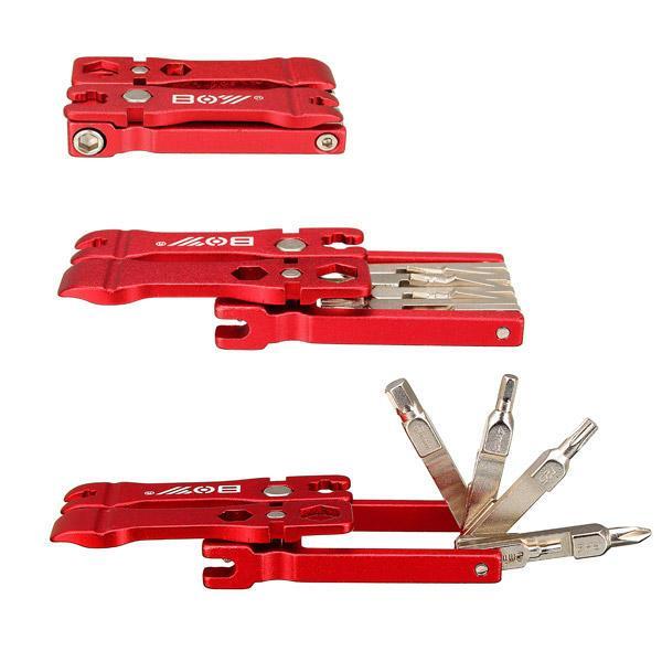 shopping אופניים, קורקינט וציוד רכיבה 19 In 1 Multi Bicycle Repair Tool Screwdrivers Kit Wrench Set With T25 Spanner Tyre Lever