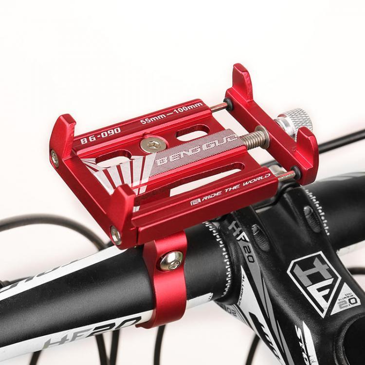 shopping אופניים, קורקינט וציוד רכיבה Xmund XD-BL5 Aluminum Alloy Phone Holder 3.5"-6.5" Adjustable Phone Clip Stand Shockproof Portable Phone Bracket
