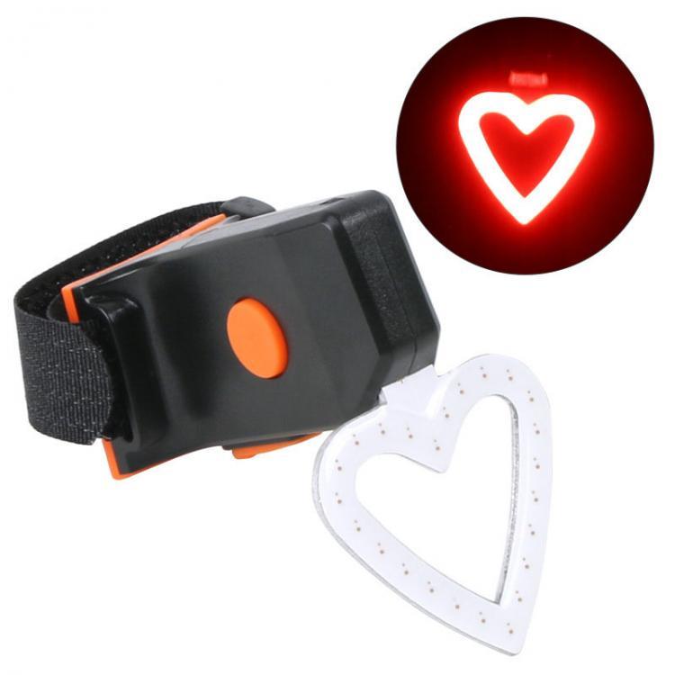 shopping אופניים, קורקינט וציוד רכיבה Creative High Brightness LED Safety Warning Bike Taillight IPX6 Waterproof 5 Modes Cycling Mountain Bike Tail Night Seat Back Hear