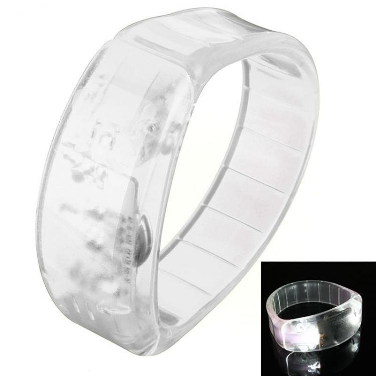 shopping אופניים, קורקינט וציוד רכיבה LED Sports Cycling Survival Light Voice Activated Bracelet Wrist Band Blinker