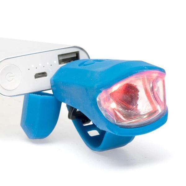 shopping אופניים, קורקינט וציוד רכיבה 250LM 3W LED USB Rechargeable Head Light Flash Bicycle Bike Stop Rear Tail Lamp