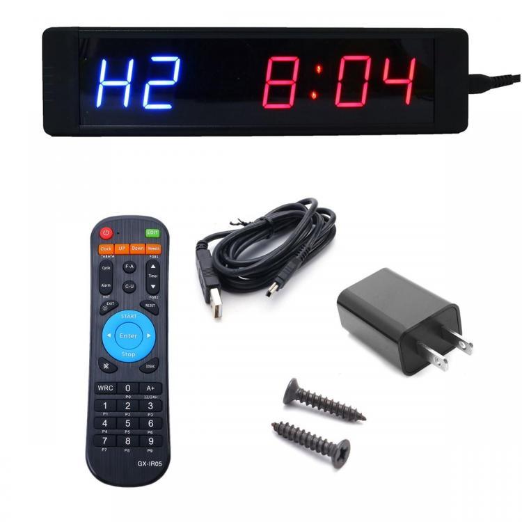 shopping כושר Programmable Crossfit Interval Timer Wall Clock w/Remote For Tabata Fitness
