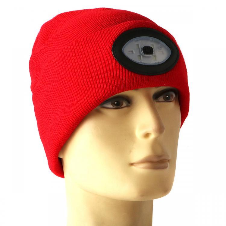 shopping כושר Sports Running 6 LED Beanie Knit Hat Rechargeable Cap Light Camping Climbing Lamp