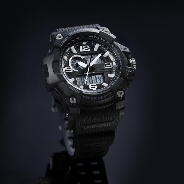 shopping כושר TwentySeventeen 5ATM Waterproof Electronics Display Digital Watch Luminous Display Calendar Countdown Wear Resistance Outdoor Spor