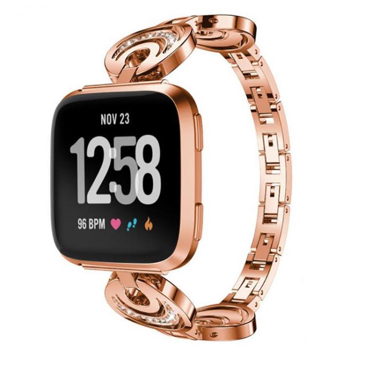 shopping כושר KALOAD Metal Smart Watch Replacement Band Women Bracelet Belt Strap For Fitbit Versa Smart Watch